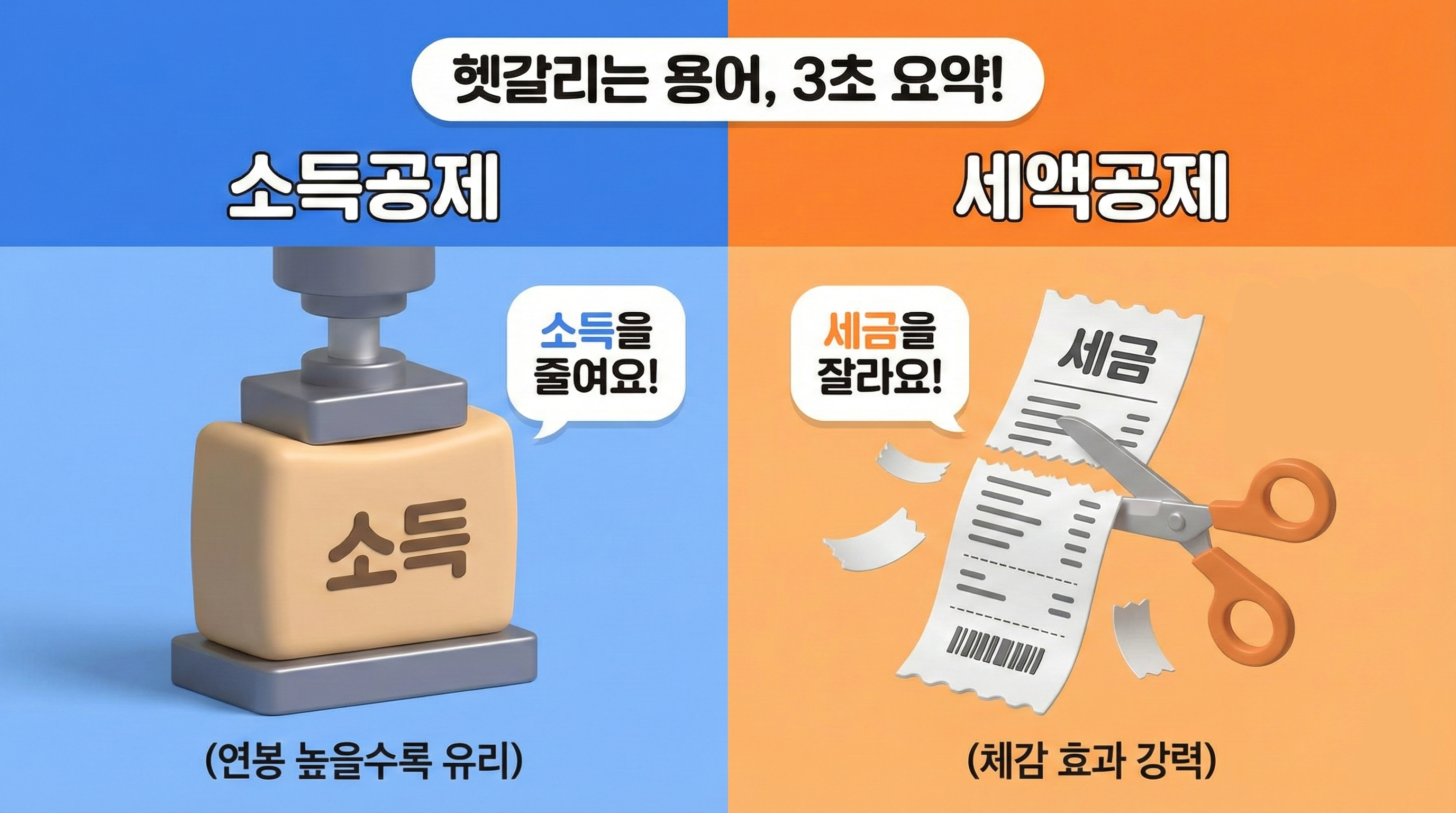 소득공제 VS 세액공제