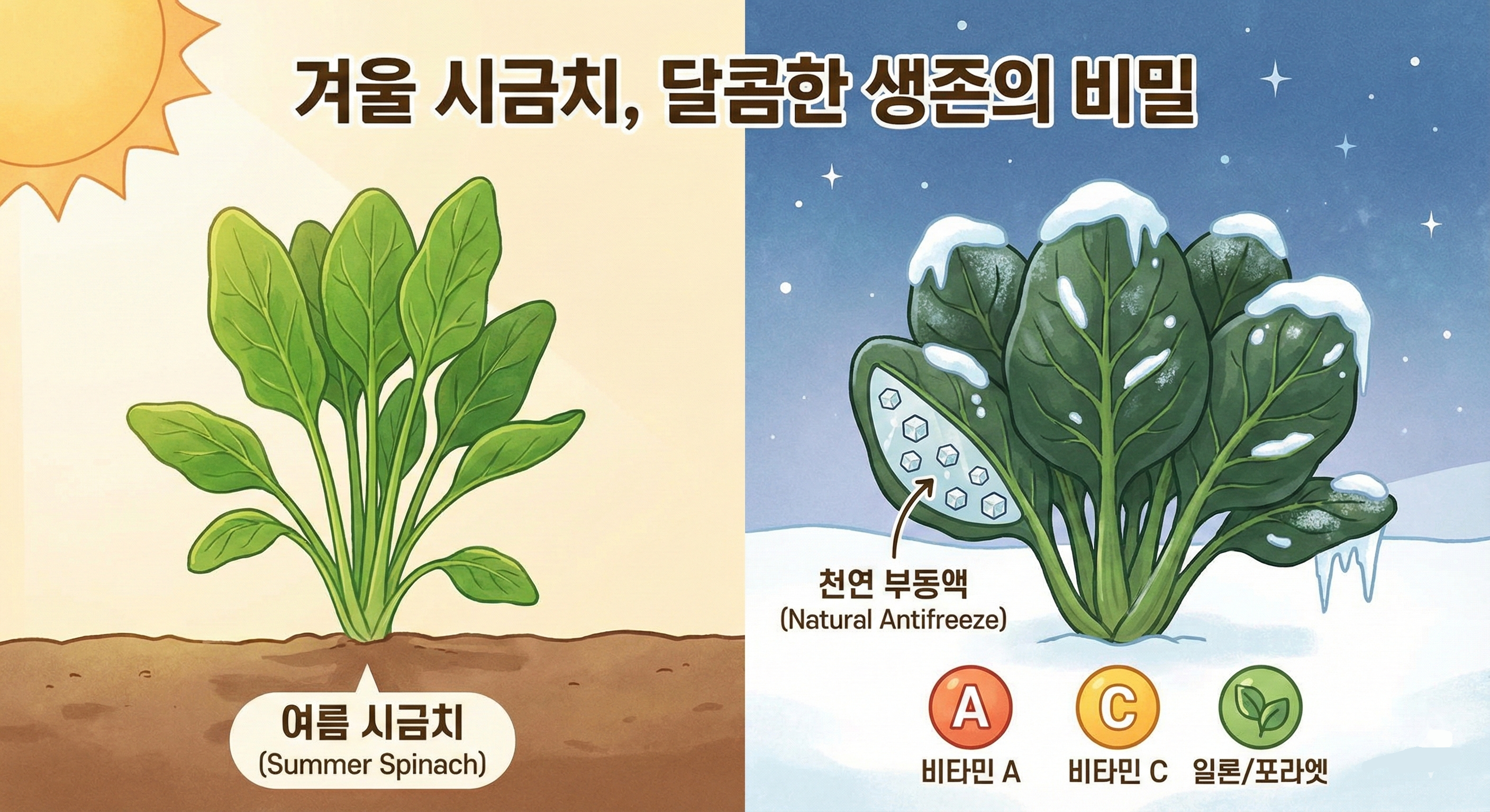 겨울 시금치의 장점